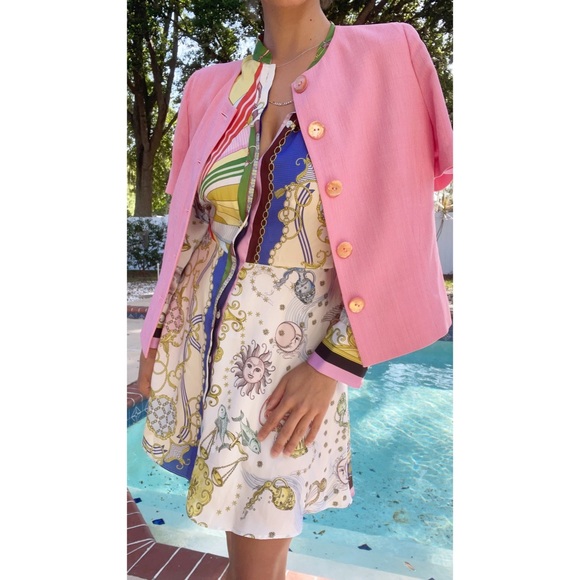 Dior Jackets & Blazers - SALE ❤️‍🔥🐣 Dior Vintage Opal Button Short Sleeve Button Down Blazer Jacket